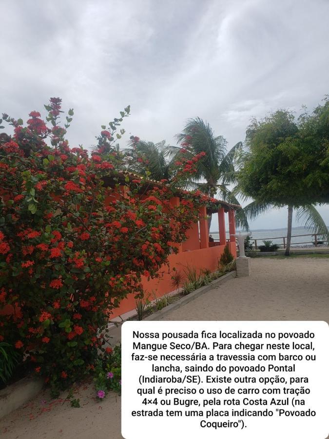 Pousada Grao De Areia Beira Mar Mangue Sêco Exterior foto